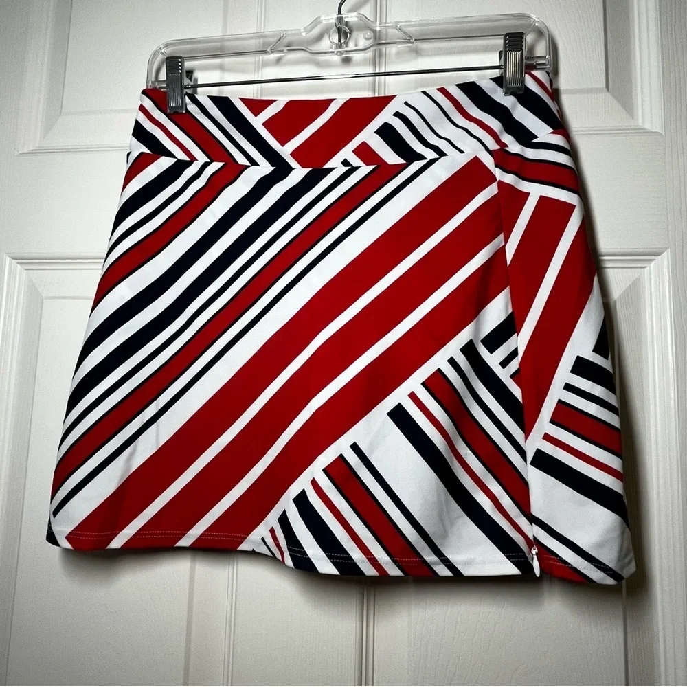 Jude Connally Red White Blue Morgan Golf Skort Size XS
